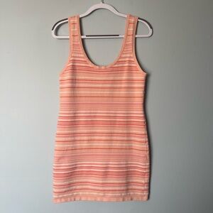 Z Supply Striped Peach Sleeveless Dress